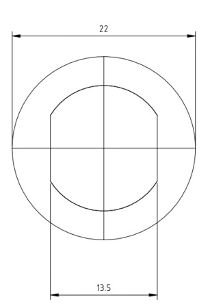 N female Light круглый фланец для кабельной группы 8D-FB/LMR400/LMC400UF