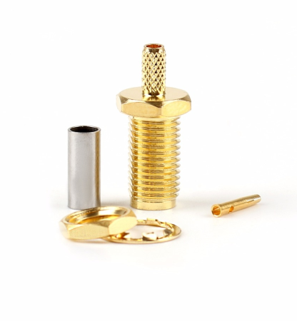 SMA female прямой для кабеля RG316/RG174