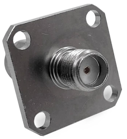 Коаксиальный переход SMA male-SMA female фланцевый