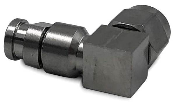 Коаксиальный коннектор SMA male угловой для кабельной группы E40/UFA147A