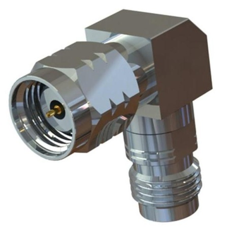 Коаксиальный переход 1.85mm male-1.85mm female угловой