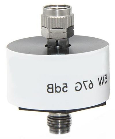 Аттенюатор 1.85 male-1.85mm female 67 ГГц, 6 дБ, 5 Вт