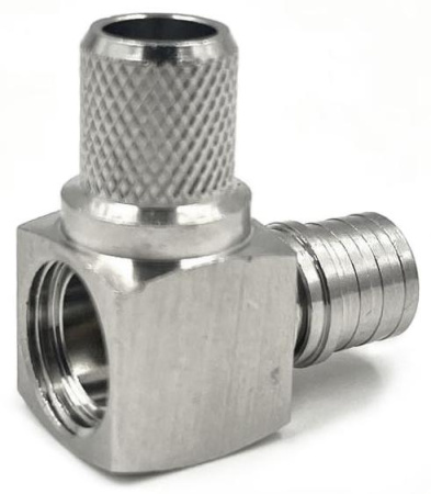 QMAmRA угловой Light фланцевый для кабельной группы RG213/LMR400/8DFB/RG8/RG214