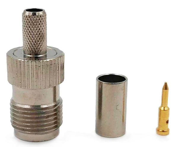 Коаксиальный коннектор RP-TNC female для кабеля 3D-FB/195/RG58