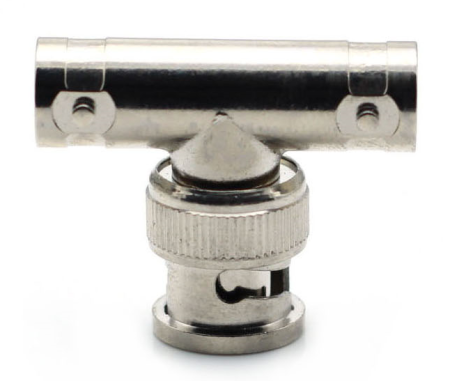 Переход коаксиальный 2xBNC female для BNC male