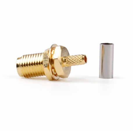 SMA female прямой для кабеля RG316/RG174