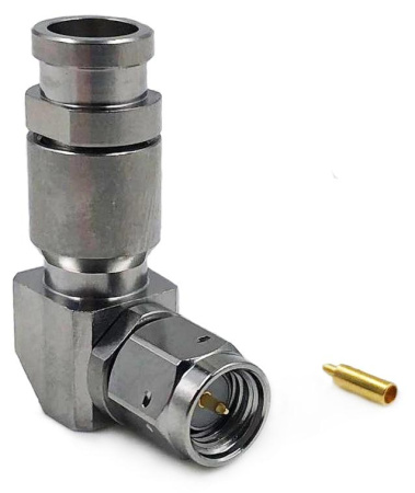 SMA male угловой для коаксиального кабеля E54