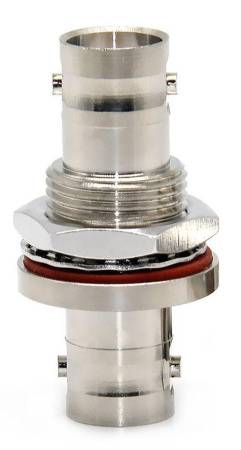 Коаксиальный переход BNC female-BNC female фланцевый 4 ГГц