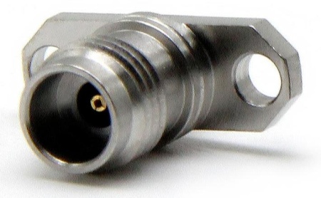 Коннектор фланцевый 2.4mm female под пайку на плату