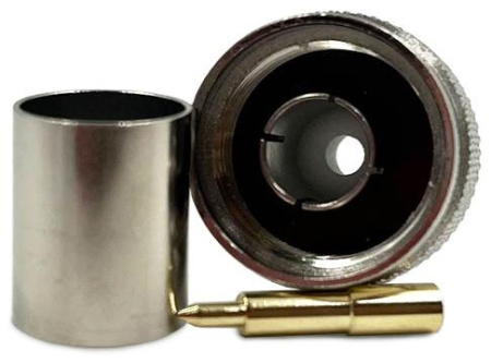 Коннектор коаксиальный N male для кабеля 8D-FB/400/RG213