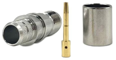 Коннектор коаксиальный TNC female для кабеля 8D-FB/400