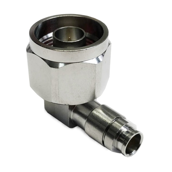 Коннектор коаксиальный угловой N male для кабеля D52