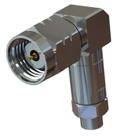 Коаксиальный коннектор угловой 1.85mm male для кабеля B22