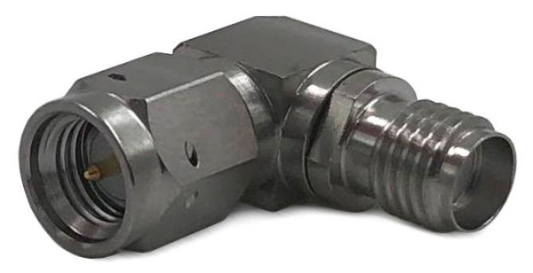 Коаксиальный переход IXв-IXр угловой, 18 ГГц