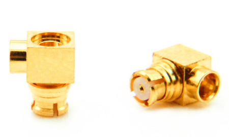 SMP female угловой для кабеля 086/RG405