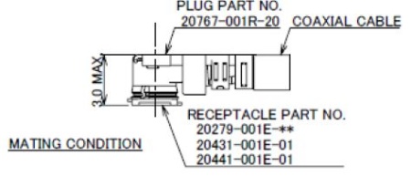 MHF1 female для микрокоаксиального кабеля 2.0 мм