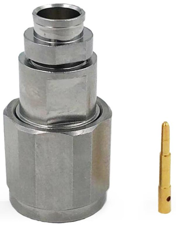 TNC male прямой для кабеля E54 нержавеющая сталь